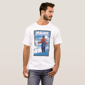 T-shirt Vue admirative de MaineSkier (Devant entier)