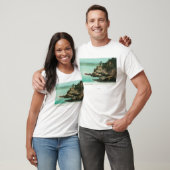 T-shirt Vue aérienne de dôme d'Eagle au point Lobos (Unisexe)