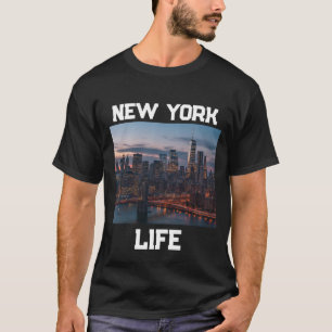 T-Shirt Vue Aérienne de la Skyline de NYC