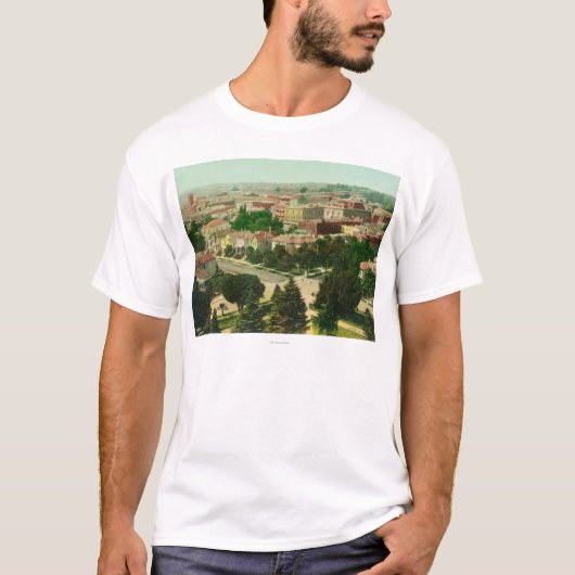 T-shirt Vue aérienne de la ville (Devant)
