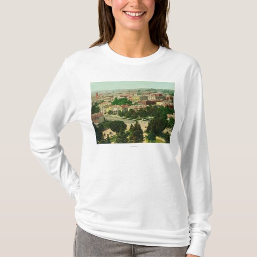 T-shirt Vue aérienne de la ville (Devant)