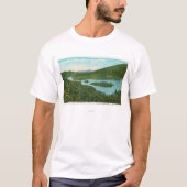 T-shirt Vue aérienne de lac (Devant)