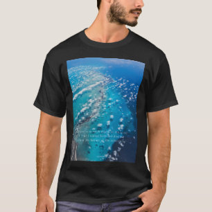 T-shirt Vue aérienne de montagnes sous-marines - "La Subme