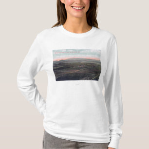 T-shirt Vue aérienne de ranch de Boston dans le comté de