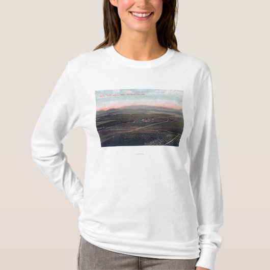 T-shirt Vue aérienne de ranch de Boston dans le comté de (Devant)