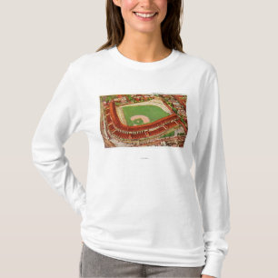 T-shirt Vue aérienne de Wrigley FieldChicago, IL