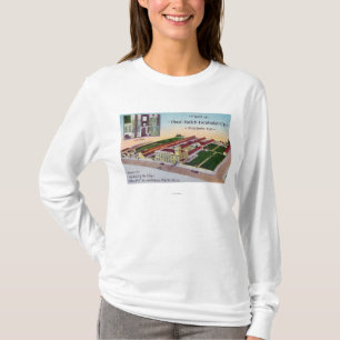 T-shirt Vue aérienne du bâtiment de l'incubateur Co de