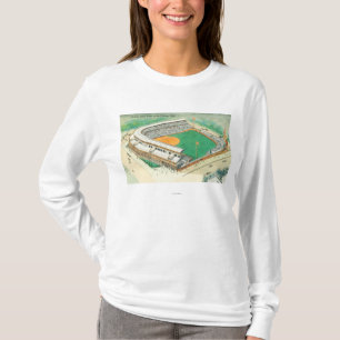 T-shirt Vue aérienne du champ de Wrigley # du 3Chicago, I