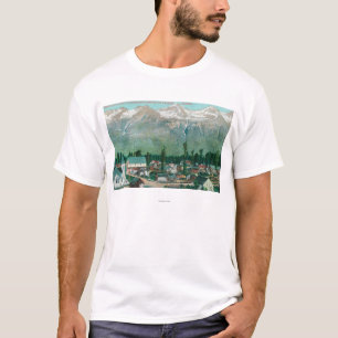 T-shirt Vue aérienne du secteur résident de la ville