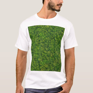 T-shirt Vue aérienne sur la forêt, vue supérieure, espace