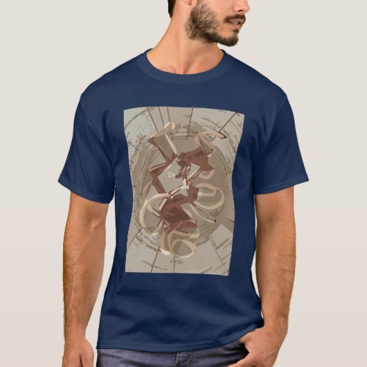 T-shirt vue artistique de site d'active de ribosome (Devant)