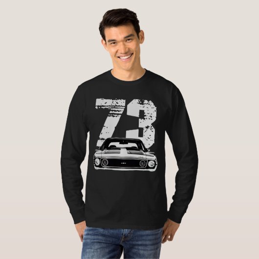 T-shirt Vue avant AMX AMX Javelin 1973 avec année (Devant entier)