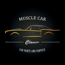 Vue avant d'une voiture musclée classique de desig