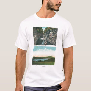 T-shirt Vue d'abîme d'Ausable et de lac Saranac