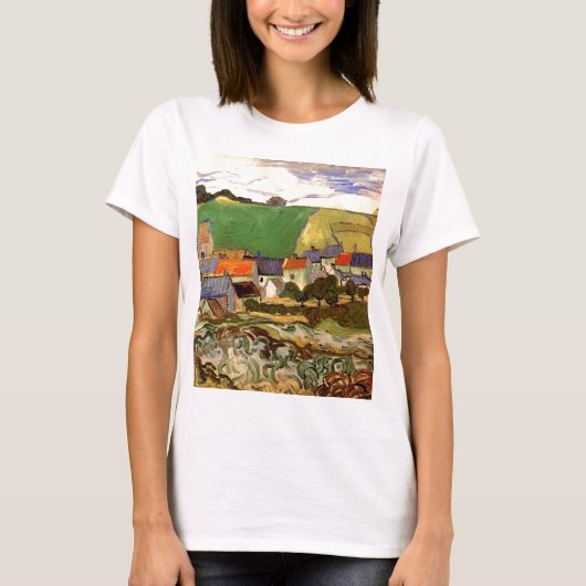 T-shirt Vue d'Auvers Vincent van Gogh (Devant)