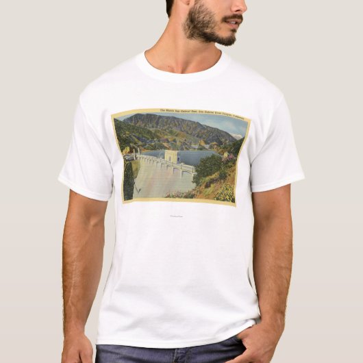 T-shirt Vue de barrage de Morris San Gabriel (Devant)
