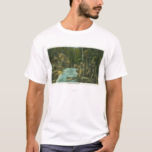 T-shirt Vue de bateau recherchant la rapide (Devant)