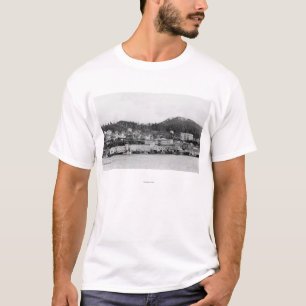 T-shirt Vue de bord de mer de Ketchikan, photographie de