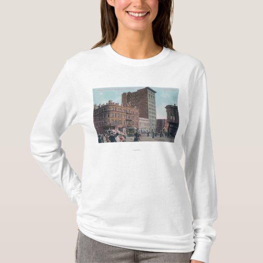 T-shirt Vue de Broadway, 14ème St, avenue Junctio de San (Devant)