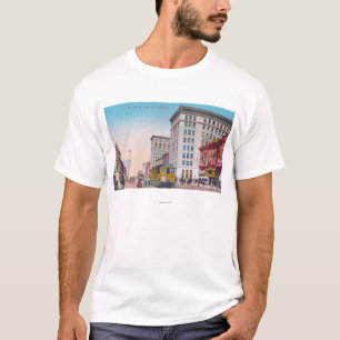 T-shirt Vue de Broadway avec la rue CarOakland, CA