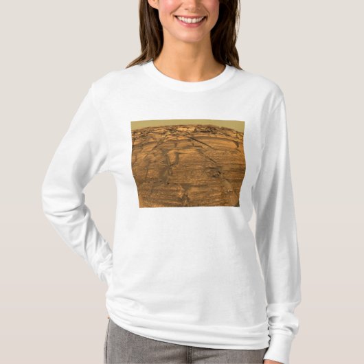 T-shirt Vue de Burns Cliff sur Mars (Devant)
