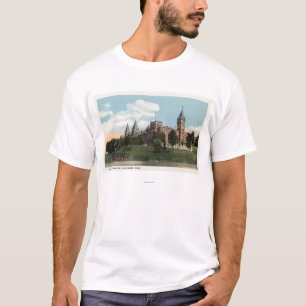 T-shirt Vue de campus de l'université croisée sainte