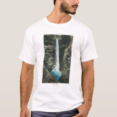 T-shirt Vue de cascade de caverne (Devant)