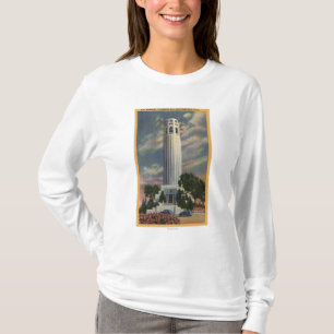 T-shirt Vue de colline de télégraphe avec le mémorial d