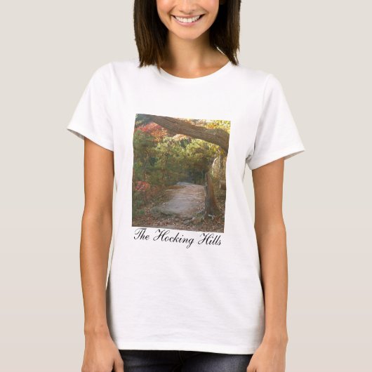 T-shirt Vue de collines de Hocking du bluff au Hollo de (Devant)