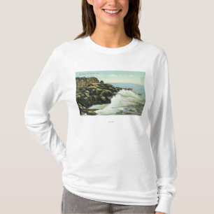 T-shirt Vue de falaise de tête chauve