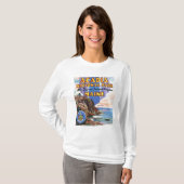 T-shirt Vue de grands tête et joint du Maine (Devant entier)