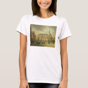 T-shirt Vue de hôtel de ville dans le carré du marché d