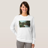 T-shirt Vue de Hwy de rivière d'Ausable près de Wilmington (Devant entier)