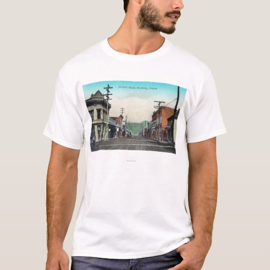 T-shirt Vue de Jackson StreetRoseburg, OU (Devant)