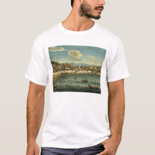 T-shirt Vue de la baie de Naples de la baie de Chiaia (