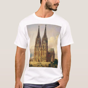T-shirt Vue de la cathédrale gothique de Cologne dans tout