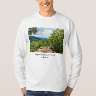 T-shirt Vue de la falaise de la forêt nationale d'Ozark
