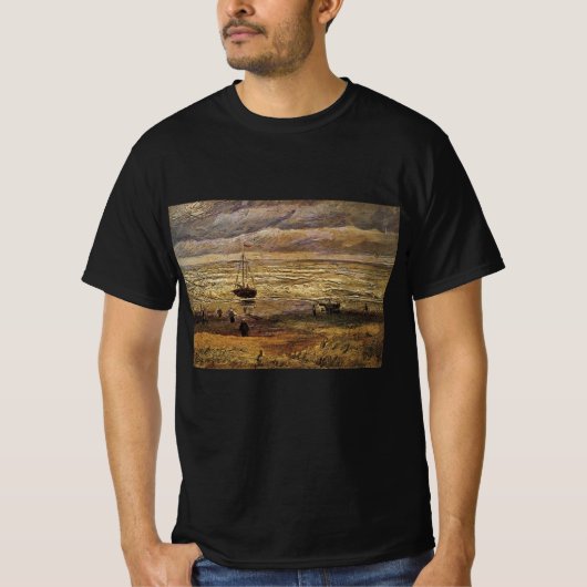 T-shirt Vue de la mer à Scheveningen par Vincent van Gogh (Devant)