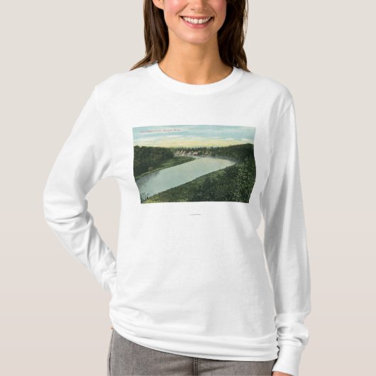 T-shirt Vue de la rivière de Genesee (Devant)