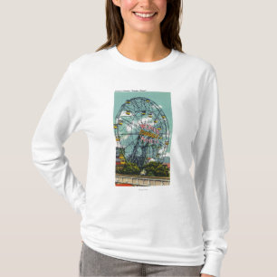 T-shirt Vue de la roue de Ferris célèbre de merveille