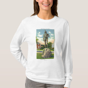 T-shirt Vue de la statue de Massasoit # 2