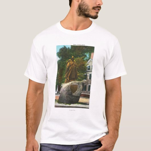 T-shirt Vue de la statue de Roger Conant (Devant)