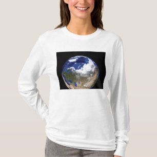 T-shirt Vue de la Terre montrant la région arctique