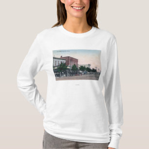 T-shirt Vue de la ville principale de StreetScott, KS