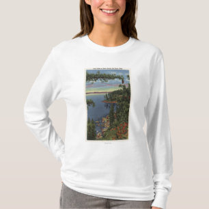 T-shirt Vue de lac par des pins de sucre