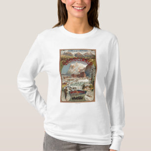 T-shirt Vue de l'affiche promotionnelle d'hôtel d'ours