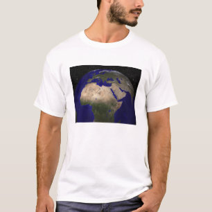 T-shirt Vue de l'Afrique, l'Europe, le Moyen-Orient, et