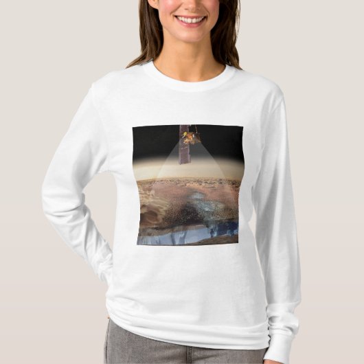 T-shirt Vue de l'artiste de l'odyssée détectant la glace (Devant)