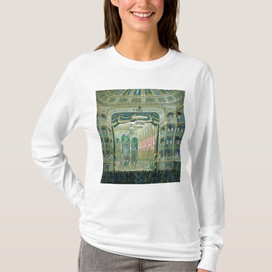 T-shirt Vue de l'étape de l'opéra de Paris (Devant)