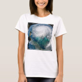 T-shirt Vue De L'Ouragan Dorian. (Devant)
